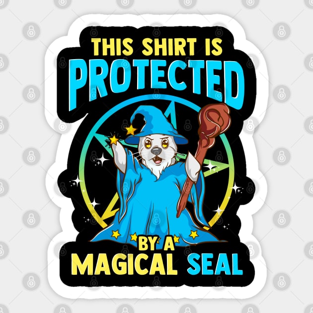 This Shirt is Protected by a Magical Seal Funny Halloween Sticker by creative